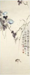 Morning Glory And Bird by Gao Jianfu