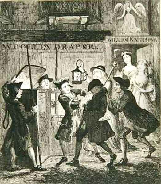 Jack Sheppard tricking Shotbolt the Gaoler - view 1