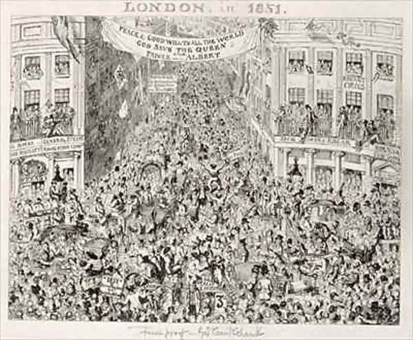 Piccadilly during the Great Exhibition - view 1
