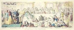 The Breach of Promise cartoon hand coloured etching by George Cruikshank I