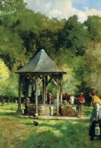 Vacas Junto A Un Pozo (cattle At A Well)