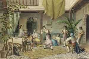 The Spanish Dancer; And The Toast by Federico Jimenez y Fernandez