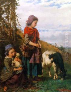 Deux jeunes bergeres by Henry Campotosto