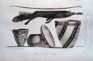 Arms and Utensils from California, from 'Voyage Pittoresque Autour du Monde', 1822 by Ludwig (Louis) Choris