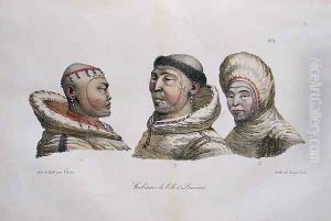 Natives of the St. Lawrence Islands, Alaska, from 'Voyage Pittoresque Autour du Monde', 1822 by Ludwig (Louis) Choris