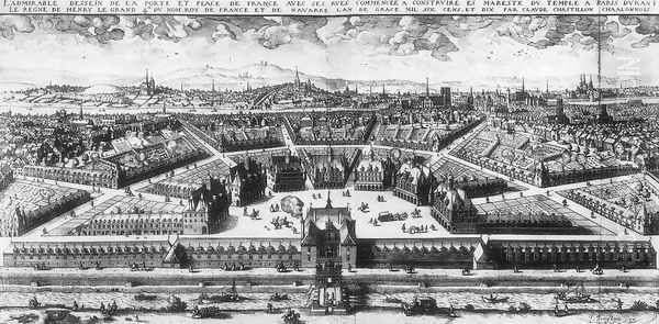 Project of the Place de France in Paris 1609 - view 1