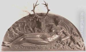 Nymph of Fontainebleau by Benvenuto Cellini