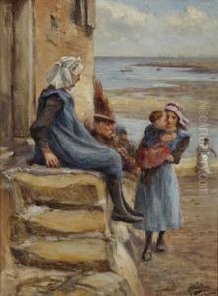 Staithes Fisher Children - view 1