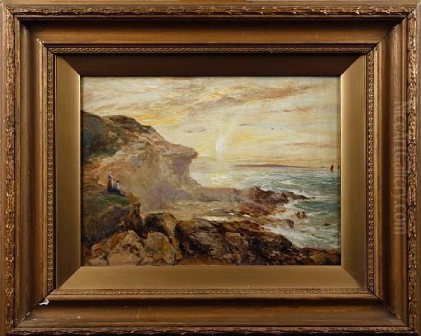 Sunset On A Rocky Coast - view 1