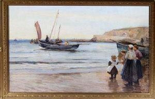 Fishing Cobles At Cullercoats - view 1