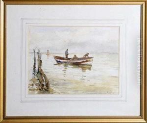 Three Fishermen In A Coble