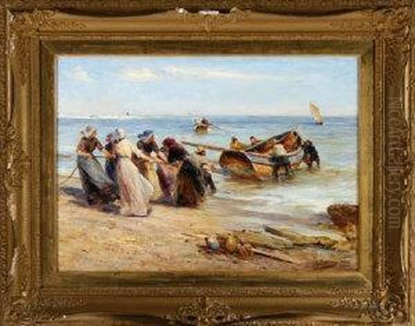 Hauling In The Coble - view 1