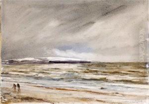 "the Cauld Blast" - Two Figures On A Beach