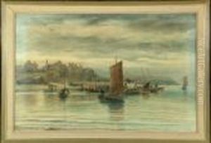 The Fishing Fleet At Cullercoats Harbour