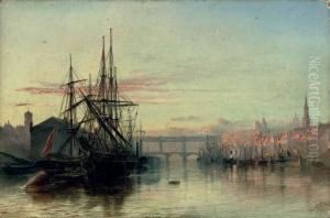 The River Tyne, Newcastle: Sunset