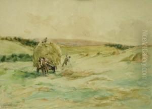 Hay-making by Robert Jobling
