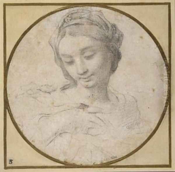 Head and shoulders of the Virgin - view 1