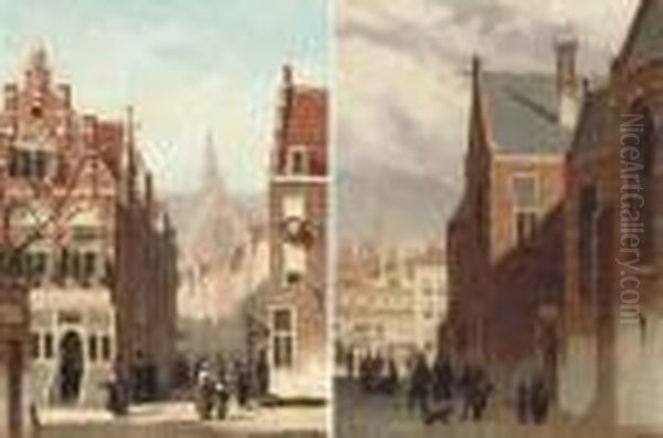 Bustling Dutch Street Scenes - view 1