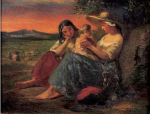 Bergeres Et Enfant