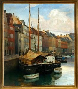Canal Scenery From Copenhagen, Denmark