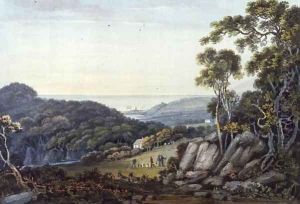View from the Dargle to Bray, Glen of the Downs, Co. Wicklow, c.1822 by John Henry Campbell