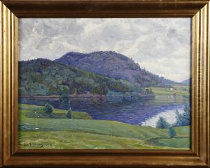 Landskapsmotiv by Carl August Johansson