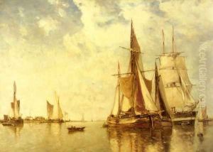 Shipping on the Scheldt by Paul-Jean Clays