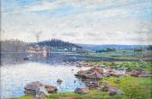 Norrlandskt Alvlandskap - I Fonden Sagverk by Carl August Johansson