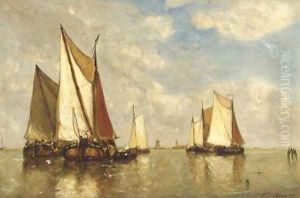 Shipping on a calm 2 by Paul-Jean Clays