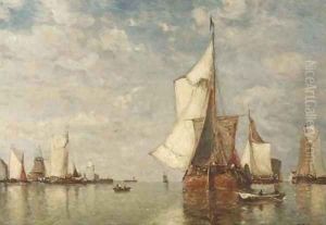 Shipping on the Scheldt 2 by Paul-Jean Clays