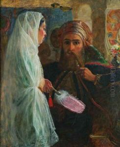 The Hookah Smoker by Marshall Claxton