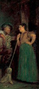 Interior Scene by Eastman Johnson