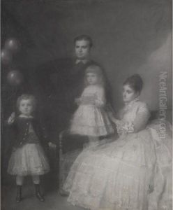 The James A. Burden Family by Eastman Johnson
