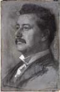 Portrait Of Seth Low by Eastman Johnson