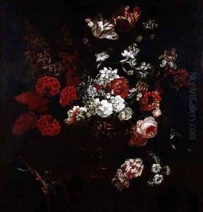 Still Life of Flowers in a Copper Vase