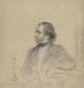 Portrait Study Of Florent Willems by Eastman Johnson