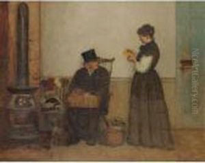 The Peddler (nantucket) by Eastman Johnson