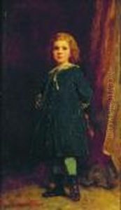 Young Boy With A Violin by Eastman Johnson