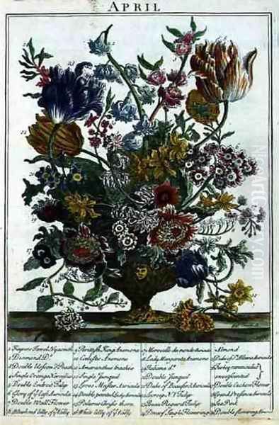 April, from 'The Flower Garden Displayed' - view 1