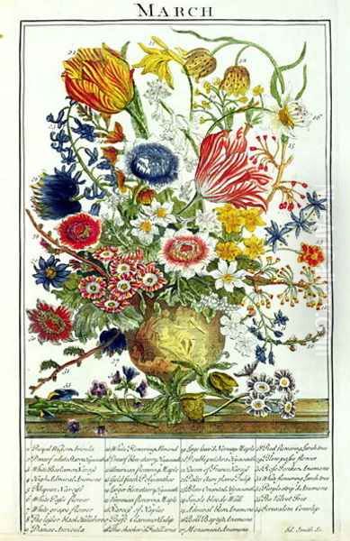 March, from 'The Flower Garden Displayed' - view 1