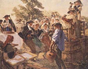 The Kermesse in Britanny, 1930