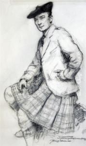 Portrait Of A Scotsman by Ernest Borough Johnson
