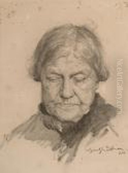 Portrait Of An Elderly Lady - view 1