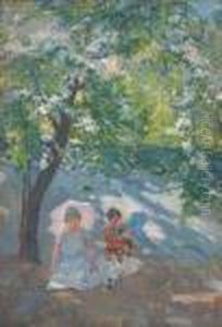 Under The Parasol by Ernest Borough Johnson