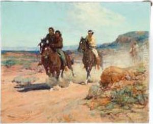 Navajo Horse Race by Frank Johnson