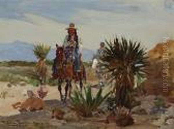 Indians On Horseback - view 1