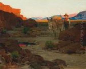 Title: The Pool In The Desert by Frank Johnson