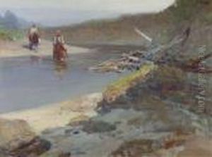 Crossing The Smokey Hill River by Frank Johnson