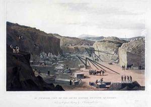 An Interior View of the Devon Haytor Granite Quarries, 1825 by Joseph Cartwright