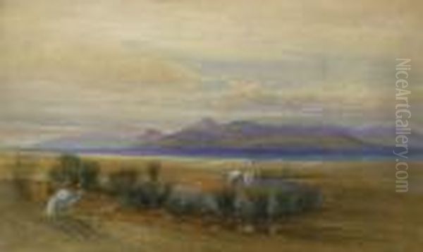 The Island Of Aegina From The Shores Of The Marsh Extending Along Phalerum Bay' - view 1